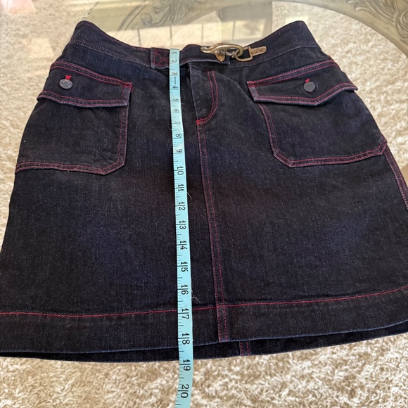 Lauren Jeans Co. Ralph Lauren Premium Denim Skirt with Hardware Closure Size 6 - Picture 8 of 9